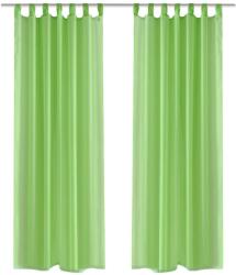 vidaXL Alma Zöld Átlátszó Függöny 140 x 175 cm 2 db 0.24 kg 130203 (130203)