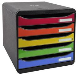 Exacompta Irattároló, műanyag, 5 fiókos, EXACOMPTA "Big-Box Plus Iderama (EX3097298D) - primatinta