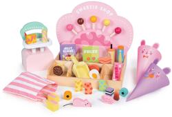 Tender Leaf Toys Magazin din lemn cu dulciuri Sweetie Pic'N'Mix Shop Tender Leaf Toys cu cântar bomboane și acadele de la 3 ani (TL8246)
