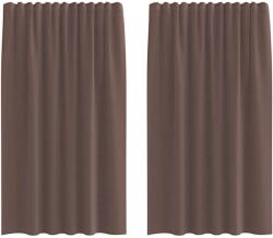 vidaXL 2 db barna voile függönyök rúd zsebekkel 0.25 kg 4102172 4102172 (4102172)