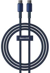 Baseus USB-C adatkábel, ötvözet, 480 Mbps, 100 W, 1 m, kék