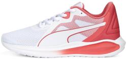 PUMA Puma, Twitch Runner Twist hálós sneaker, Fehér, Korallszín, 38 EU (389696-03-5)