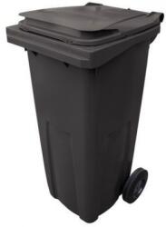  Pubela de exterior din plastic pentru deseuri sortate, volum 120 l, neagra M007070 Cos de gunoi