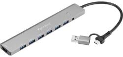 Sandberg 136-66 hálózati csatlakozó USB 3.2 Gen 1 (3.1 Gen 1) Type-A + Type-C 5000 Mbit/s (136-66) - pepita