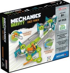 Geomag Mechanics: Set de piste de curse gravitaționale - 67 de piese Jucarii de constructii magnetice