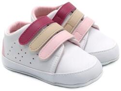 Funny Baby Pantofi pentru bebeluși Funny Baby - Rainbow, mărimea17, 4-8 luni, pantofi sport, roz (7378-31)