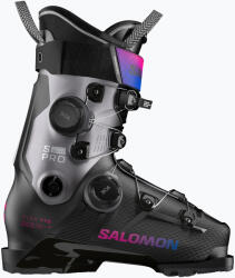 Salomon Дамски ски обувки Salomon S/Pro Supra Dual Boa 115 W black/beluga metallic/beetroot purple Ски обувки