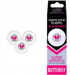 Butterfly Asztalitenisz Labdák ping-pong Butterfly 3*** 3 db professzionális (piłki BUTTERFLY 3*** 3 szt. profesjonalne)