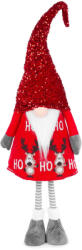 MagicHome MagicHome karácsonyi dekoráció, manó figura, szövet, 32 x 22 x 130 cm, piros