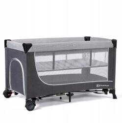KinderKraft Utazóágy Kinderkraft 73 x 126 cm szürke-ezüst árnyalatok (KCLEOD00GRY0000)