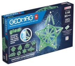 Geomag Glow: Sötétben világító mágneses építőjáték készlet - 93 db-os