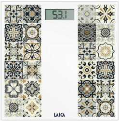LAICA Cantar Cântar corporal digital 180 kg, Încărcare USB, Precizie 100g, Display LCD mare 7.8 cm, Sticlă securizată 6mm, Design slim 2 cm, Pornire/Oprire automată, Maro (PS1083N) - pcone Cantar baie