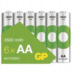 GP Batteries Recyko 2600, 6 db Aa újratölthető elem (1032226260)