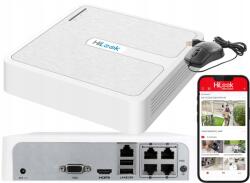 Hikvision Ip Dvr 4x PoE 6Mpx NVR-104H-D/4P Ip kamerákhoz HikConnect alkalmazás (6942160416939)