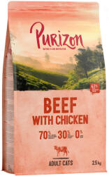 Purizon 2, 5kg Purizon Original marha & csirke - gabonamentes száraz macskatáp