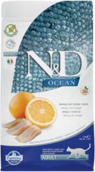N&D Ocean Cat 2x1, 5kg N&D Ocean Adult gabonamentes hering és narancs száraz macskatáp