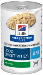Hill's Prescription Diet 12x370g Hill's Prescription Diet d/d Food Sensitivities kacsa nedves kutyatáp