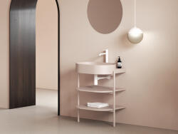 RAVAK Mosdó, Ravak Yard 60 kerámiamosdó Alabaster Pink XJX0G260000 - mozaikkeramia