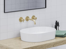 RAVAK Falba süllyesztett csaptelep, Ravak Espirit mosdócsaptelep ES 019.60GLB. O1, Gold Brushed X070600 - mozaikkeramia