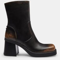 Coach cizme de piele Sculpted C Loved Leather Bootie 9BYA-OBD0BK_99X (CBO46.BLK)