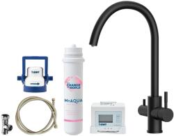 kielle Wimeo - Mosogató csaptelep szűrővel, matt fekete 10525SFI34 (10525SFI34)