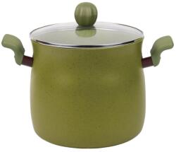 Grunberg Oala Aluminiu cu Capac, 3.70 l, Interior Anti-aderent, Compatibila Plita Inductie, 18 x 16.50 cm, Verde, Grunberg (GR5735)