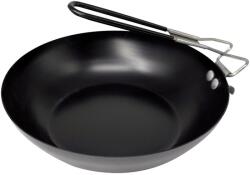 Grunberg Tigaie Wok din Otel, Invelis Antiaderent, Maner Rabatabil, 24 cm, Neagra, Grunberg (GR6136)