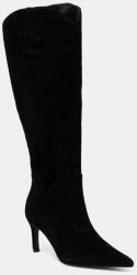 Guess cizme din piele întoarsă PALISTA 9BYA-OBD2NP_99X (FLFPTA.SUE11.BLACK)