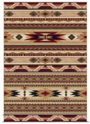 Delta Carpet Covor Dreptunghiular, 60 cm x 110 cm, Bej / Grena, Model Lotos (LOTUS-15080-120-0611) Covor