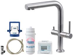 kielle Wimeo - Mosogató csaptelep szűrővel, szálcsiszolt rozsdamentes acél 10525SFI75 (10525SFI75)