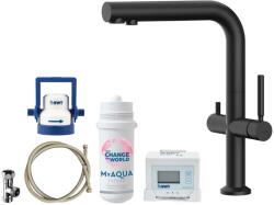 kielle Wimeo - Mosogató csaptelep szűrővel, matt fekete 10525SFI74 (10525SFI74)