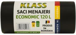 Klass Saci Menajeri Klass, 120 l, Negru Intens, 10 Bucati (SMT-1713)