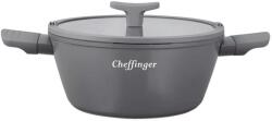 Cheffinger Cratita Antiaderenta cu Filtru si Gura de Scurgere, 24 cm, Cheffinger (MRK-CF-CSP24)