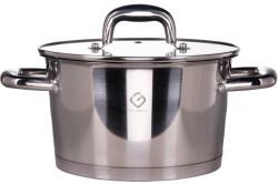 Grunberg Cratita din Inox, Capac din Sticla, 20 cm, 3.20 l, Argintie, Grunberg (GR6220)