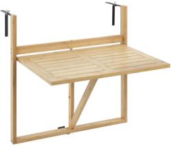 Wenko 69806800 - WAIKIKI asztal 64x65 cm fehér/barna 69806800 (WE0487)