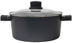 Zilan Oala Eco cu Capac de Sticla, Capacitate 3 l, Diametru 24 cm, Negru (ZLN-ZLN0843)