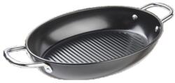 Grunberg Tigaie Gratar din Otel, cu Invelis Antiaderent, 2 l, 30 x 21 x 5.50 cm, Neagra, Grunberg (GR6139)