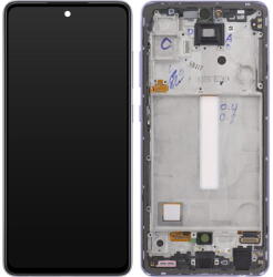 Samsung Piese si componente Display cu Touchscreen Samsung Galaxy A52s 5G A528, cu Rama, Mov, Service Pack GH82-26861C (GH82-26909C) - pcone