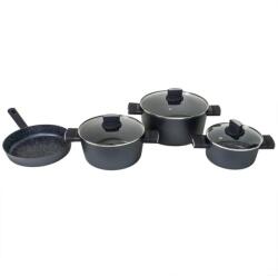 Zilan Vase din Aluminiu, Capace din Sticla Termorezistenta, 7 Bucati (ZLN-ZLN0959)