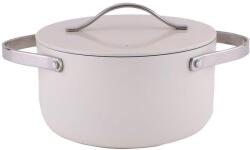 Zilan Oala cu Capac, Interior Ceramica, 24 cm, 4 l, Crem (ZLN-ZLN0873)