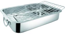Grunberg Tava pentru Cuptor, din Inox, cu Gratar, 42 x 32 x 6.50 cm, Grunberg (IGT42)