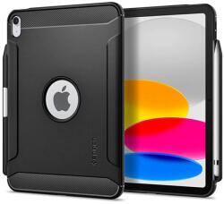 Spigen Apple iPad 10.9 (2022) ütésálló hátlap Apple Pencil tartóval - Spigen Rugged Armor - fekete (SP0231) (SP0231)