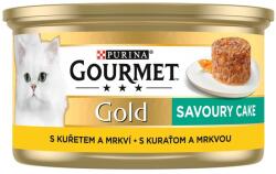 Gourmet GOLD konzerv - Savoury Cake csirkehússal és sárgarépával 48 x 85g