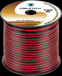 Cabletech Cablu difuzor 2x 0, 75mm CU negru-roșu(100m) (L-KAB0383)