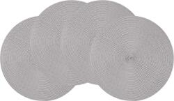 Altom Straw tányéralátét szürke, átmérő 38 cm, 4 db-os készlet, szürke