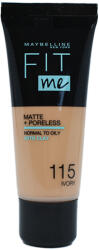 Maybelline Fit Me Matte + Poreless Foundation 30 ml make-up 115 ivory