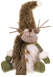 Autronic Karácsonyi dekoráció Ülő szarvas, magasság 28 cm, zöld/fehér