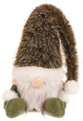 Autronic Karácsonyi dekoráció Ülő manó, magasság 20 cm, zöld/fehér