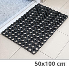  Rácsos lábtörlő gumiszőnyeg (50x100 cm) sárfogó szőnyeg (Gumi rácsos lábtörlő 50x100)