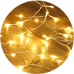 Modee LED fényfüggöny ablakra, 192 LED (3 méter széles, 2 méter magas) meleg fehér (ML-C3002)